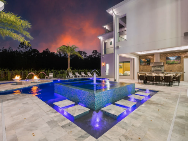 Luxurious 8-Bedroom Vacation Home in Orlando - Private Pool & Resort Amenities